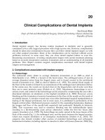 Biến chứng đặt implant nha khoa (tiếng anh)