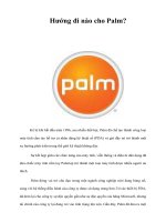 Tài liệu Hướng đi nào cho Palm? pdf
