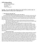 Tài liệu CHỦ ĐỀ: VẼ VÀ GIẢI THÍCH TIẾN TRÌNH TUYỂN CHỌN NHÂN SỰ. TRONG THỰC TẾ TIẾN TRÌNH TRÊN CÓ THUẬN LỢI VÀ KHÓ KHĂN GÌ? ppt