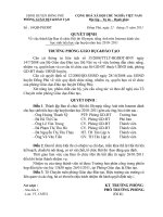 Bài giảng Các Qđ thành lập hội ôồng thi Olympic tiếng Anh