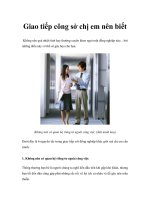 Tài liệu Giao tiếp công sở chị em nên biết ppt