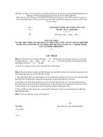 Tài liệu Mẫu giấy xác nhận về việc thực hiện các nội dung của báo cáo và yêu cầu của quyết định phê duyệt báo cáo đánh giá tác động môi trường trước khi dự án đi vào vận hành chính thức pptx