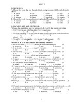 Bài giảng ĐC ôn thi HK II