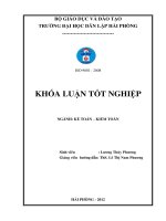 Hoàn thiện tổ chức công tác kế toán doanh thu, chi phí và xác định kết quả kinh doanh tại công ty TNHH an phú 