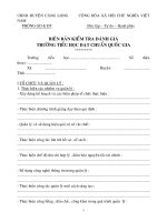 Bài soạn BB KIEM TRA TRUONG CHUAN QUOC GIA