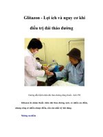 Tài liệu Glitazon - Lợi ích và nguy cơ khi điều trị đái tháo đường doc