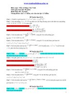 Tài liệu Đề luyện tập giải tích (2) pdf