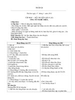 Bài soạn giáo án tuần 21 lớp 3