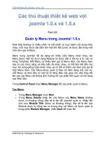 Tài liệu Thủ Thuật Thiết Kế Web Với Joomla 1.0x và 1.5x part 23 docx