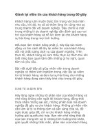 Tài liệu Giành lại niềm tin của khách hàng trong 60 giây docx