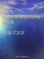 Thống kê lao động và thu nhập trong DN