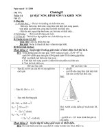 Tài liệu Mặt nón, hình nón và khối nón_Chương 2 pptx