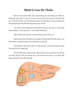 Tài liệu Giáo Trình Bệnh lý Gan Do Thuốc ppt