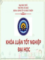 Slide ĐÁNH GIÁ HIỆU QUẢ dự án TRỒNG và CHẾ BIẾN cây NGUYÊN LIỆU GIẤY XUẤT KHẨU tại KHU CÔNG NGHIỆP CHÂN mây TỈNH TTHUẾ 