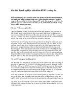 Tài liệu Văn hóa doanh nghiệp: chìa khóa để DN trường tồn ppt