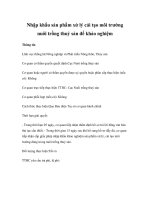 Tài liệu Nhập khẩu sản phẩm xử lý cải tạo môi trường nuôi trồng thuỷ sản để khảo nghiệm docx