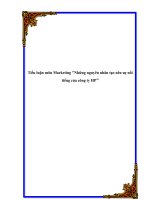 Tài liệu Tiểu luận môn Marketing 