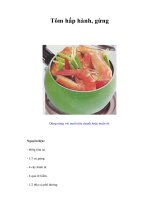 Tài liệu Tôm hấp hành, gừng pdf