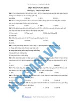 Tài liệu (Luyện thi cấp tốc Hóa) Trắc nghiệm và đáp án Bài tập điện phân doc