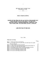 Nghiên cứu ảnh hưởng của các loại thức ăn công nghiệp khác nhau lên một số chỉ tiêu sinh lí và hiệu quả sản xuất tôm sú (penaeus monodon, fabricius, 1798) nuôi thương phẩm tại quỳnh bảng  quỳnh lưu, nghệ an 