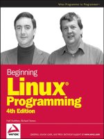 Tài liệu Beginning Linux® Programming 4th Edition doc