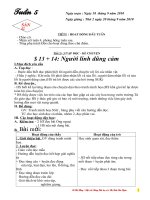 Bài soạn Giáo án lớp 3 tuần 5 (dạy 2 buổi) NH2010- 2011