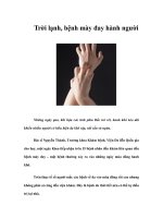Tài liệu Trời lạnh, bệnh mày đay hành người ppt
