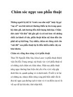 Tài liệu Chăm sóc ngực sau phẫu thuật ppt