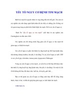 Tài liệu YẾU TỐ NGUY CƠ BỆNH TIM MẠCH doc