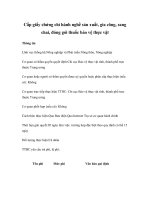 Tài liệu Cấp giấy chứng chỉ hành nghề sản xuất, gia công, sang chai, đóng gói thuốc bảo vệ thực vật docx