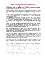 Bài giảng Lỗ hỏng trong đổi mới phương pháp dạy học