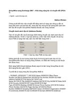 Tài liệu GroupWise sang Exchange 2007 – Khả năng cộng tác và chuyển đổi (Phần 7) docx