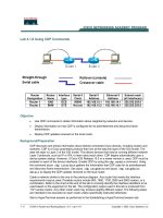 Tài liệu Lab 4.1.6 Using CDP Commands ppt