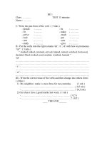 Bài giảng 2 ĐỀ KIỂM TRA 15 PHÚT LẦN I HỌC KÌ II 2010-2011