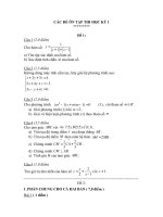 Tài liệu Đề ôn tập thi học kỳ 1 ppt