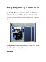 Tài liệu Sắp xếp không gian làm việc để đạt năng suất cao pdf