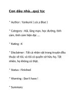 Con dâu nhà…quý tộc ! 