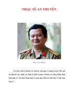 Tài liệu NHẠC SỸ AN THUYÊN docx