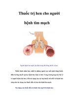 Tài liệu Thuốc trị hen cho người bệnh tim mạch doc