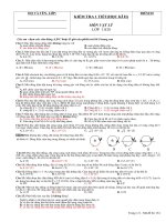 Bài giảng KTRA LẤN-HK2 LÝ 11CB MÃ 134