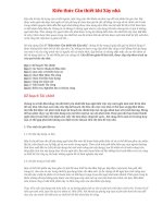 Kiến thức cần thiết khi xây nhà 