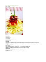 Tung hứng với gỏi, nộm và salad 