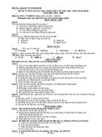 Gián án đề thi tiểu học chọn hsg