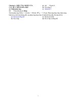 Tài liệu Trắc nghiệm môn Hóa học đại cương - Phần 5 pdf