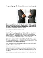 Tài liệu Truyền thông trực tiếp - Phong cách của người chuyên nghiệp pptx