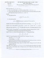 Tài liệu Đề thi thử đại học đợt 6 môn Toán khối A (2008-2009) - THPT Đào Duy Từ ppt