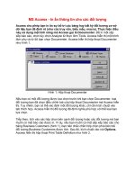 Tài liệu MS Access - In ấn thông tin cho các đối tượng pptx