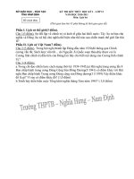 Tài liệu Kiểm tra 45 phút - Lịch sử 12