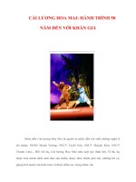 Tài liệu CẢI LƯƠNG HOA MAI: HÀNH TRÌNH 50 NĂM ĐẾN VỚI KHÁN GIẢ docx