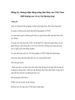 Tài liệu Đăng ký, chứng nhận hàng nông lâm thủy sản Việt Nam chất lượng cao và uy tín thương mại pptx